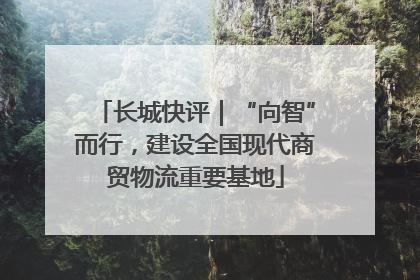 长城快评｜“向智”而行，建设全国现代商贸物流重要基地
