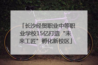 长沙经贸职业中等职业学校15亿打造“未来工匠”孵化新校区