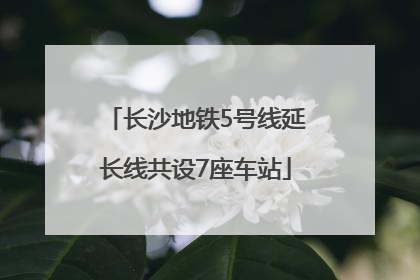 长沙地铁5号线延长线共设7座车站