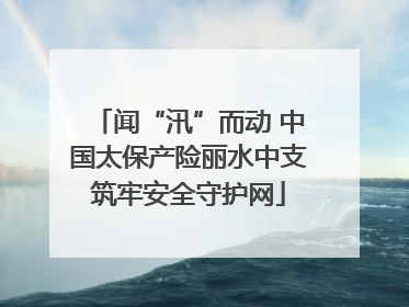 闻“汛”而动 中国太保产险丽水中支筑牢安全守护网