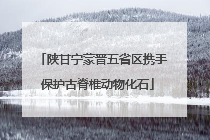 陕甘宁蒙晋五省区携手保护古脊椎动物化石