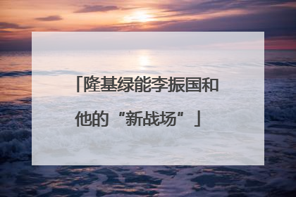 隆基绿能李振国和他的“新战场”