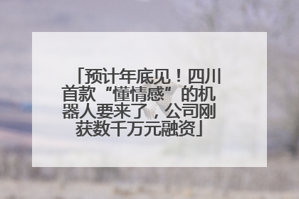 预计年底见！四川首款“懂情感”的机器人要来了，公司刚获数千万元融资