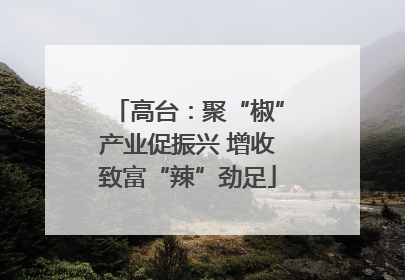 高台：聚“椒”产业促振兴 增收致富“辣”劲足