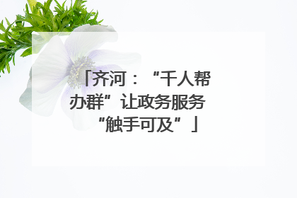 齐河：“千人帮办群”让政务服务“触手可及”