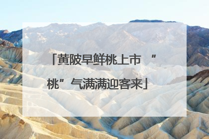 黄陂早鲜桃上市 “桃”气满满迎客来