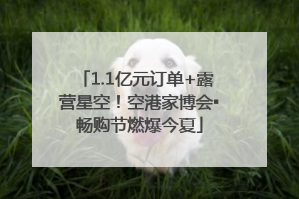 1.1亿元订单+露营星空！空港家博会▪畅购节燃爆今夏