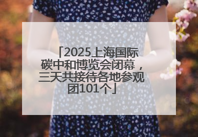 2025上海国际碳中和博览会闭幕，三天共接待各地参观团101个