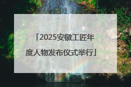 2025安徽工匠年度人物发布仪式举行