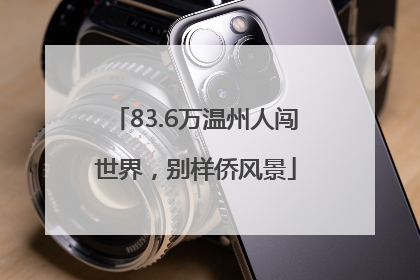 83.6万温州人闯世界，别样侨风景