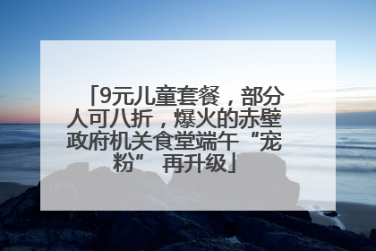 9元儿童套餐，部分人可八折，爆火的赤壁政府机关食堂端午“宠粉” 再升级