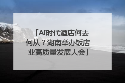 AI时代酒店何去何从？湖南举办饭店业高质量发展大会
