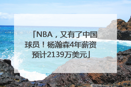 NBA，又有了中国球员！杨瀚森4年薪资预计2139万美元